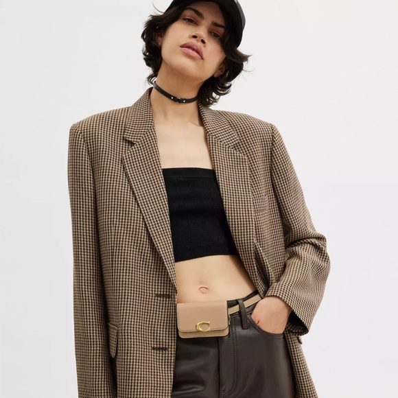 Coach 1941 Bandit Card Case Belt Bag in Brass/Tan Luxe Refined Calf Leather NWT - Picture 11 of 15